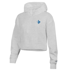 UA Women's Rival 1/2 Zip Hoodie in Silver